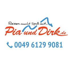 Logo Reisen macht Spaß mit Pia und Dirk